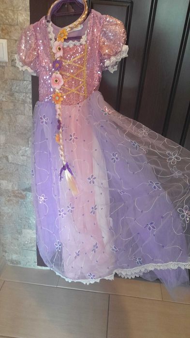 Детска рокля Рапунцел 140см.