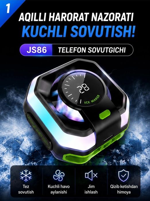 Hk 5 PRO — Smartfoningiz uchun kuchli sovutish