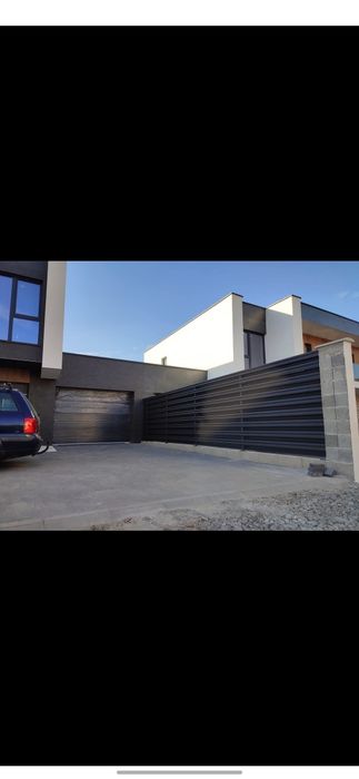 Gard Modern și Porți Fier – Lamele, WPC, aluminiu