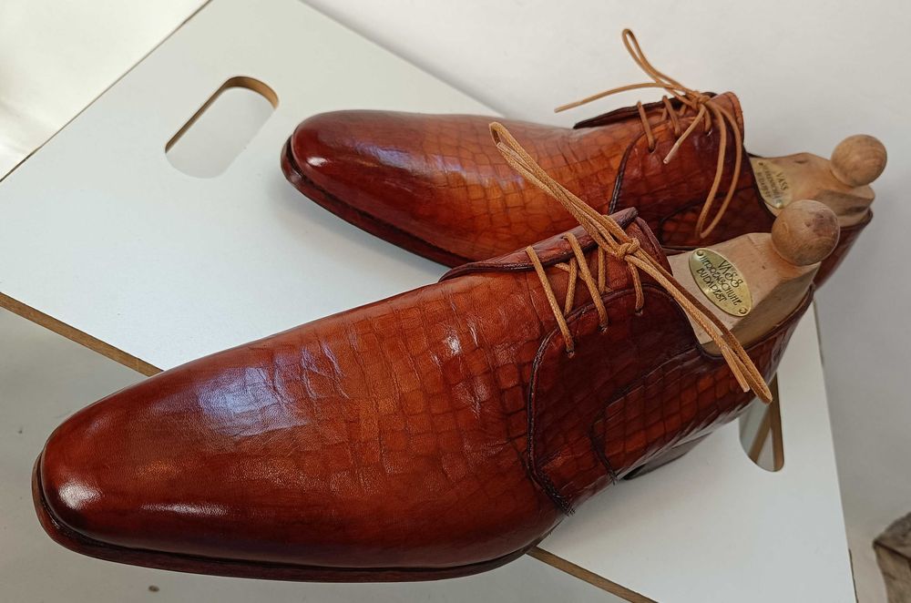 Pantofi de lux 42 42.5 43 45.5 46.5 47 Greve NOI lucrati manual piele