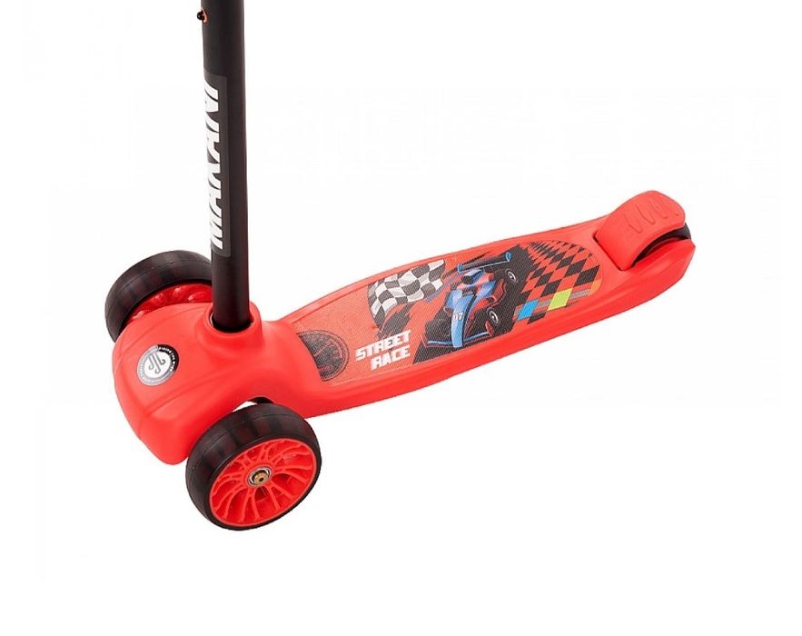 Нова сгъваема led тротинетка makani street race с колите