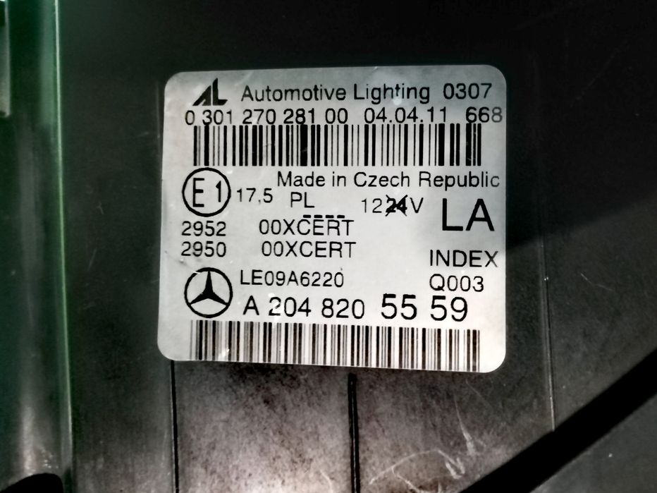 Фар Фарове за Мерцедес  Ц 204 фейс /  Mercedes W204 C-класа  Facelift.