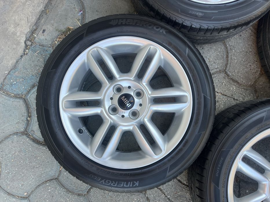 Jante aliaj 4x100mm, anvelope vara 195/55 R16, Mini Cooper One, Cabrio, Clubvan Clubman, Opel Mazda Kia Hyundai Suzuki Toyota Honda