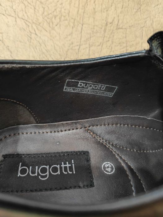 Официални черни обувки Bugatti/Бугати-43 номер