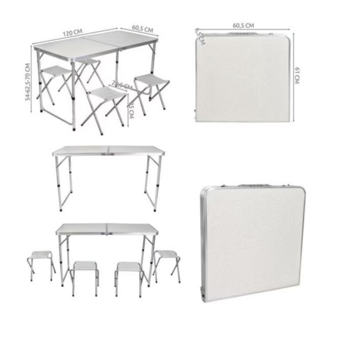 Комплект-Сгъваема маса и четири стола