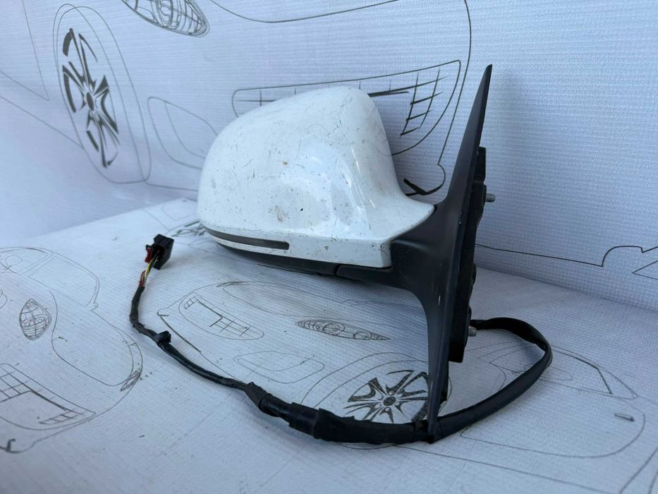 Oglindă Retrovizoare Dreaptă Electrică cu Rabatare și Semnalizare 2x6 Pini Audi A6 S6 C6 4F 4F2857410AG / 4F2857410A 2009 / [2004-2011] / (5A3)