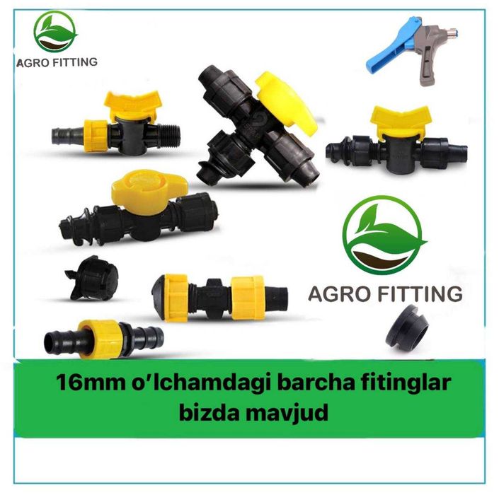 Мини Краны для капельного орошения 16мм (Tomchilab Sugorish Kranlari)