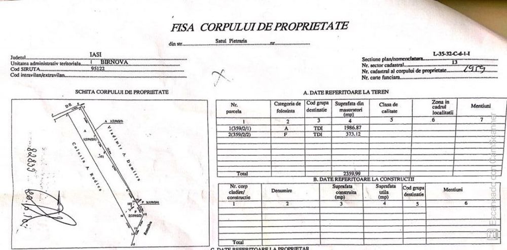 Teren intravilan 2.360 mp lângă pădure și Hamak – investiție excelentă