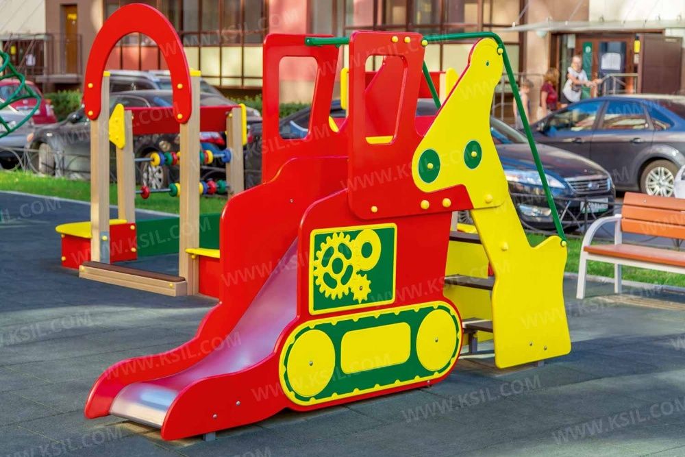 Детские площадки KSIL Болалар майдончаси Ролевые машины Горки Карусели