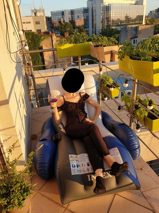 Sezlong Gonflabil / Scaun reclinabil plutitor