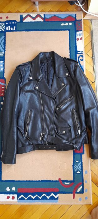 Мъжко кожено яке - моторджийско