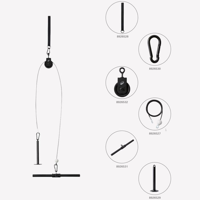 Kit scripete Bodybuilding cu bară de - produs resigilat Decathlon