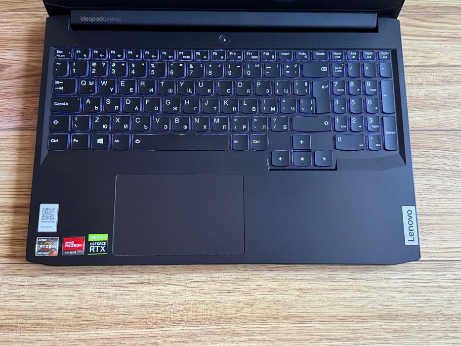120Hz Lenovo Gaming`Ryzen 7 5800H Nvidia RTX 3050Ti 16GB RAM 512GB SSD Бат 5ч