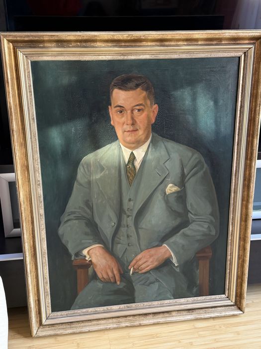 Tablou Conrad Pfau 1936 pe panza 125 x 95 cm de colectie