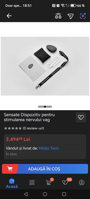 Dispozitiv pentru anxietate și reducerea stresului