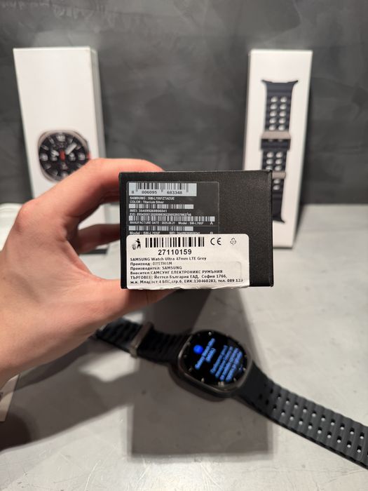 КАТО ЧИСТО НОВ Samsung Galaxy Watch Ultra LTE Titanium Silver