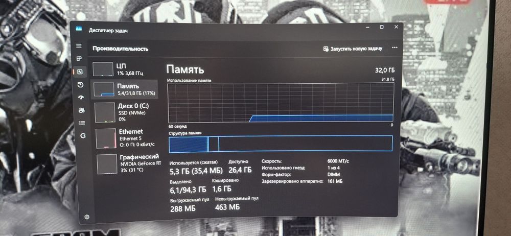Продам озу ддр5 на 32 гигабайта