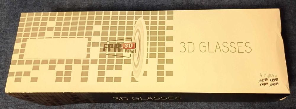 Set 4xOchelari TV 3D Glases FPR pasivi Sony LG Samsung Sharp noi cutie