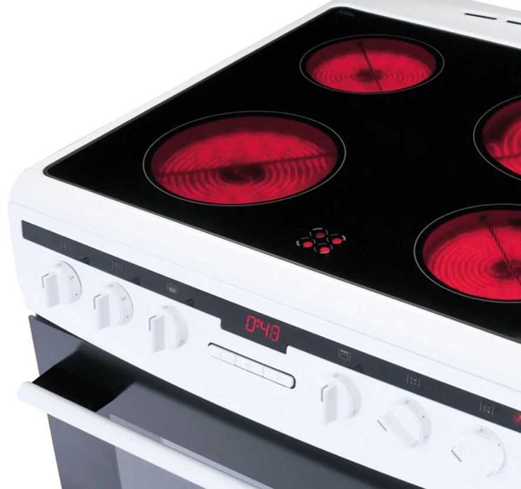 Amica 60 см. електрическа двойна фурна с керамичен плот