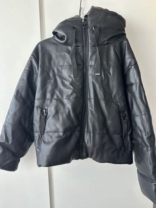 Зимно яке палто кожено Zara S