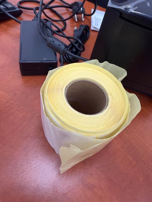 Принтер Xprinter XР-365В черный. Термоэтикетка Termo75120.