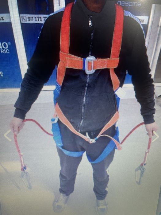 Монтажный пояс с веревкой 2х