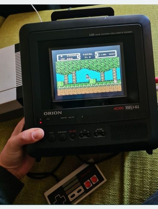 Orion Combi 600 LCD Televizor Portabil Cu Video Vhs Pvm Retro Gaming P