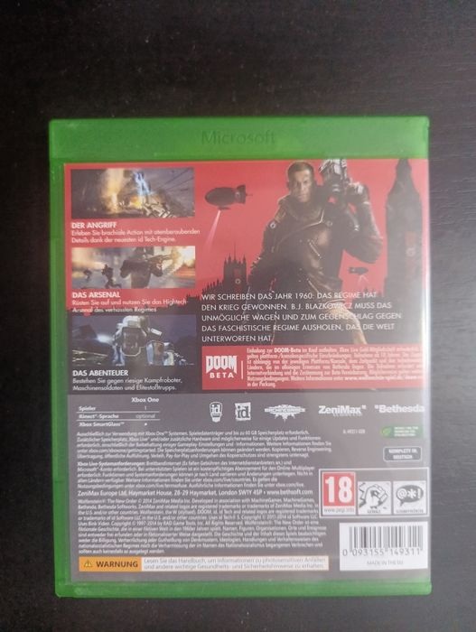 Wolfenstein the new order pentru Xbox