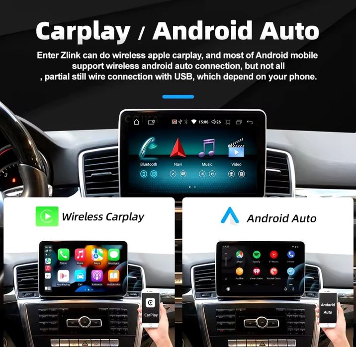 Navigatie Mercedes ML Carplay Waze YouTube GPS