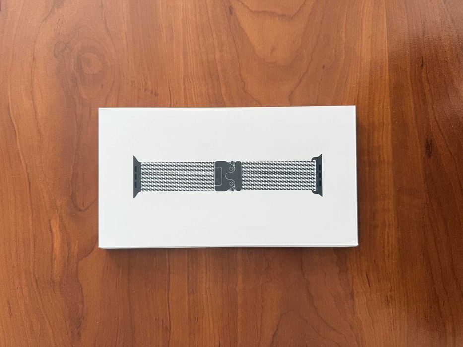 Curea Apple Watch Ultra Titanium Milanese Loop Black 49mm L Originala