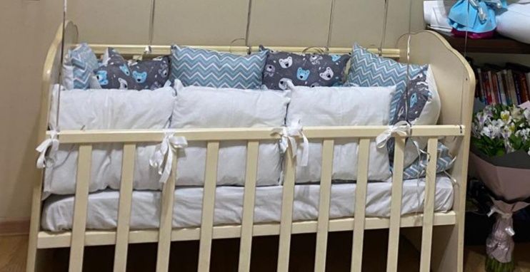 Манеж детский с ортопедический матрасом