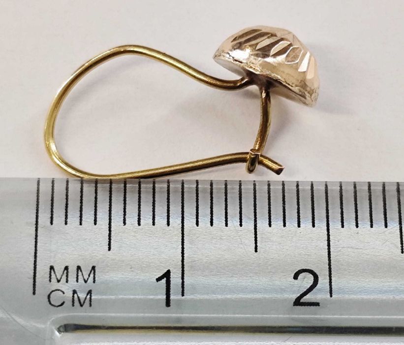 (AG35) Cercei aur 14K 1.49GR   B35653 - Garantie 2 ani !