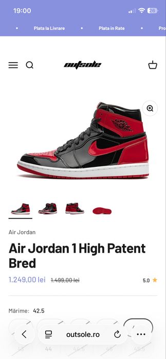 Air Jordan 1 lHighPatentBred