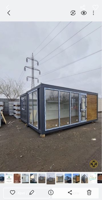 Container modular  Container pentru santier  container tip showroom