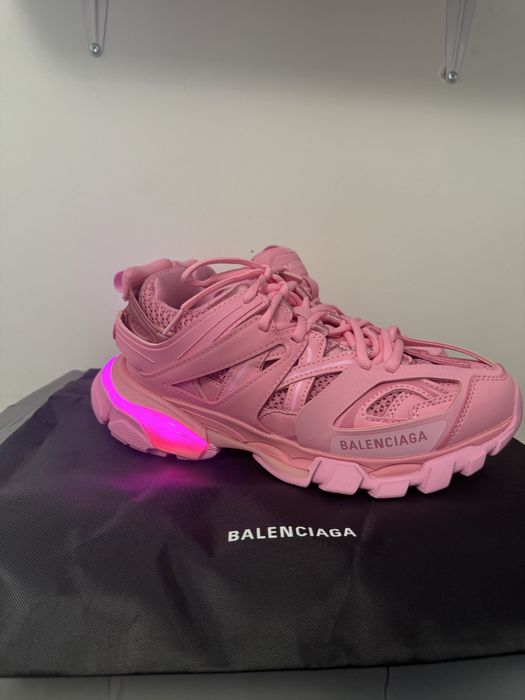 balenciaga track led pink