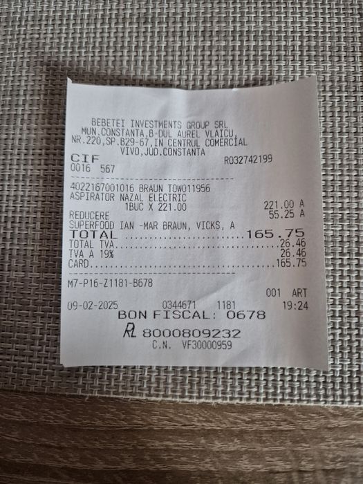 Aspirator nazal Braun