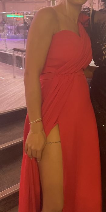 Rochie din tafta rosie( de ocazie, nasa)