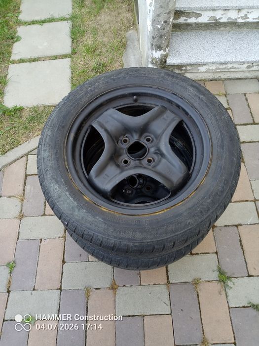 Vînd cauciucuri cu jante Opel,Fiat
