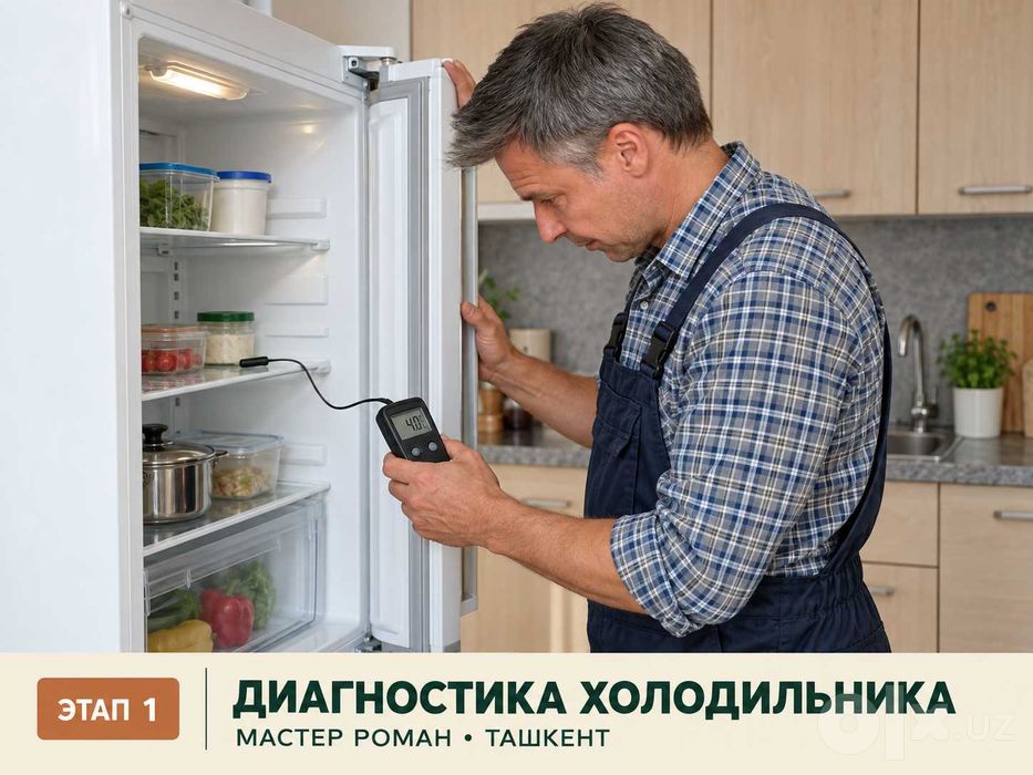 Ремонт холодильников Ташкент — мастер Роман | Muzlatgich ustasi