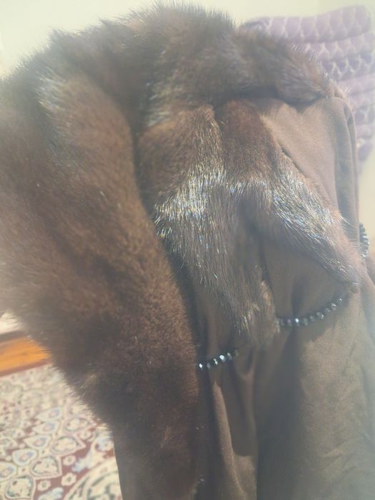 Норка шапка женский