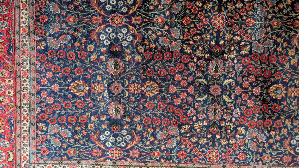 Covor Hereke semnat, lucrat manual, din lana, 2 x 3 m, 360000 nod/mp