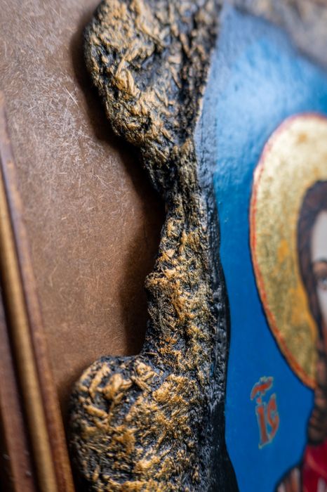 Икона Уникат Иисус Христос Св. Георги Йоан Николай Кашев