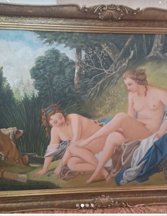 Tablou pictat 103 cm cu 73 cm