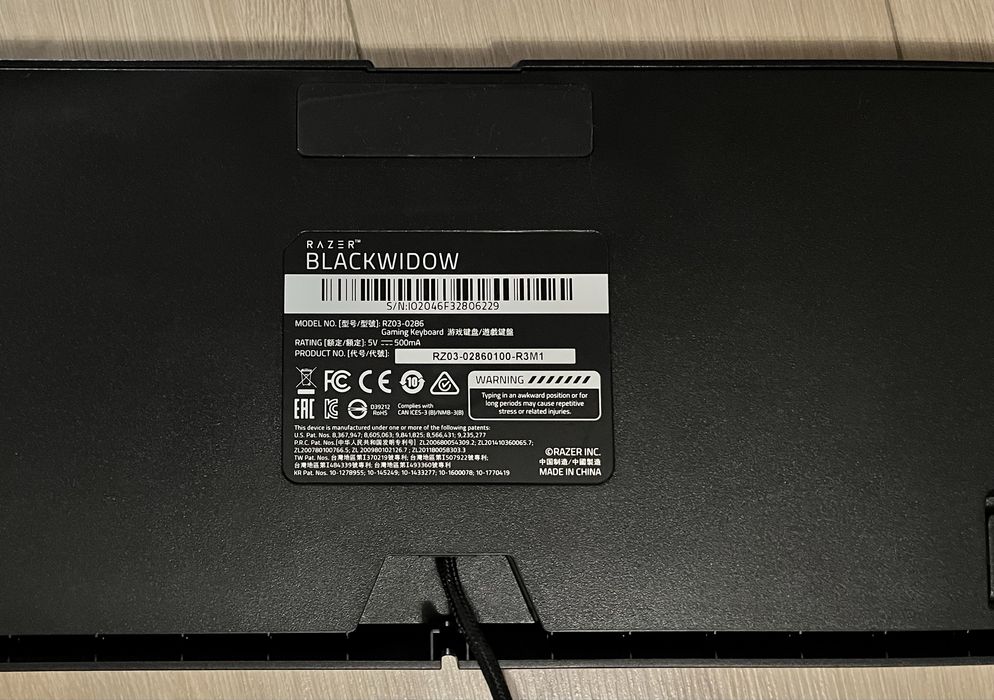 Клавиатура Razer Blackwidow