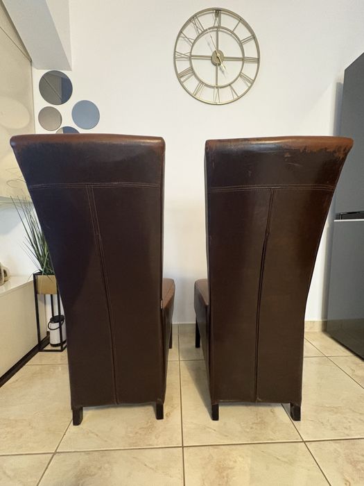 4 scaune tapițate culoare wenge
