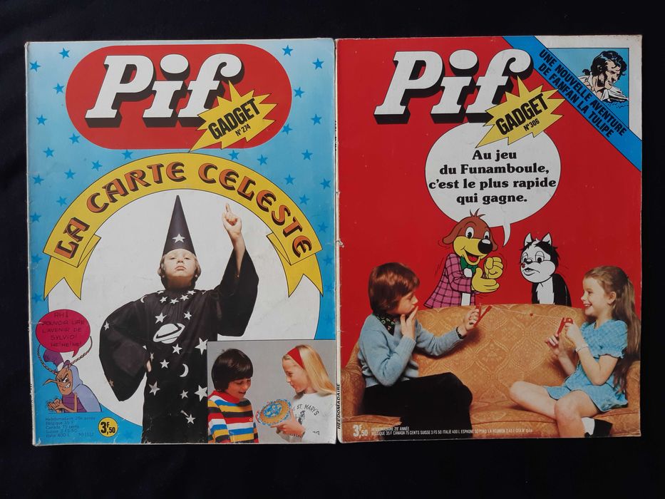 Колекция Стари Френски Списания Pif Gadjet 18 Броя