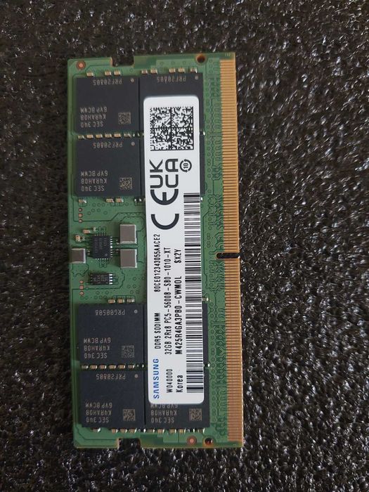 32GB DDR5 4800MT/s, 5600MT/s CL46 - RAM памет (SO-DIMM, за лаптоп)