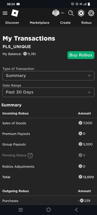 Продаю мои робуксы