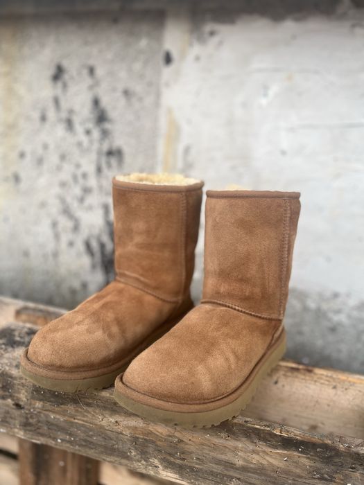 Ugg australia nr 39 piele lână îmblăniți clasici crem hiking outdoor