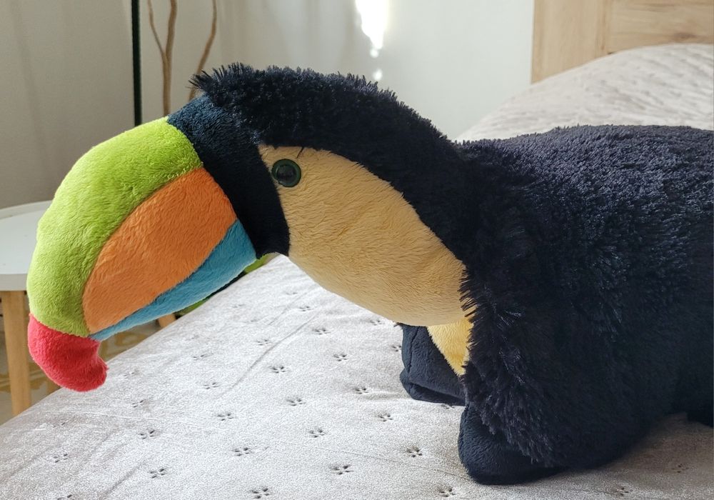 Jucărie pernă plush copii 50 cm Tucan